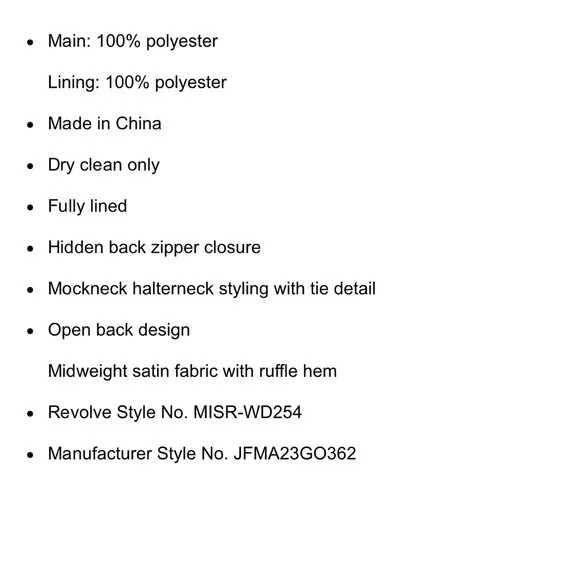 MISHA X REVOLVE Evianna Satin Gown - Picture 5 of 5